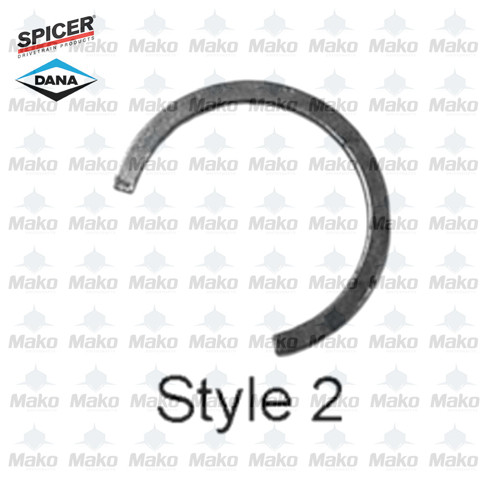4 x 2-7-99 Spicer U-Joint Inside style snap ring clips .058 Thick for –  Mako Driveshafts